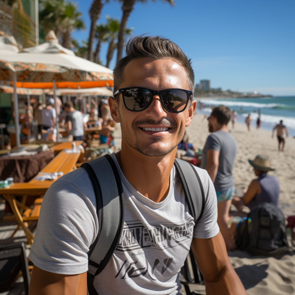 Tourist in Naples, Florida