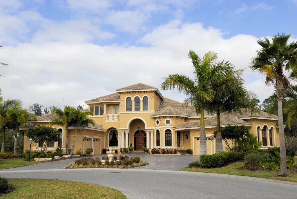 A view of a luxury home property in Georgia