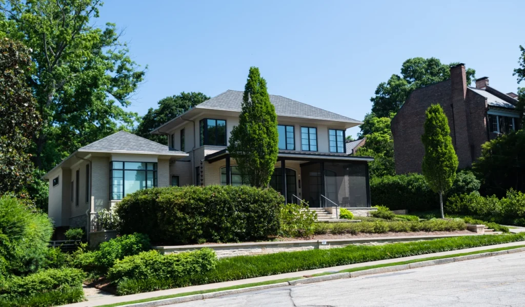 An view of a Luxury House in the city of Georgia.