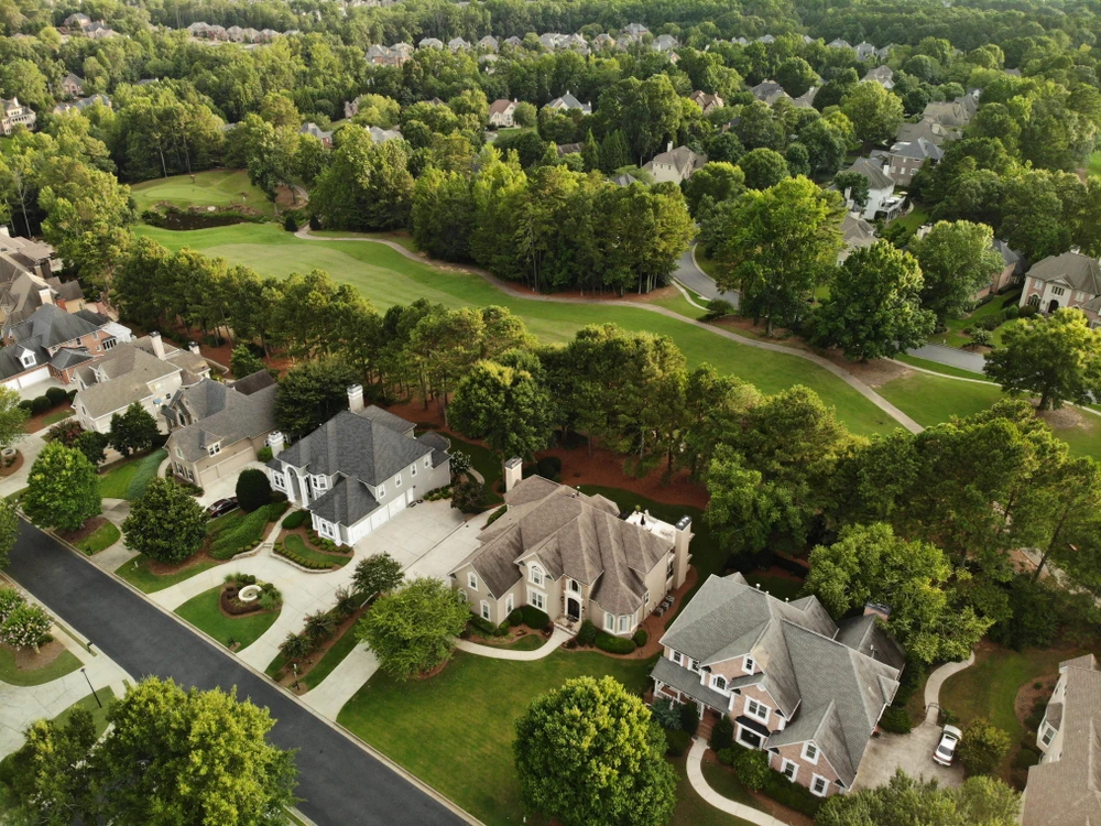 Aerial view of Real Estate Property in Georgia