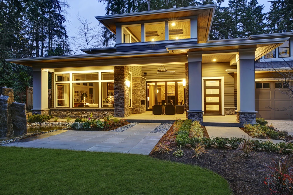 A view of a luxury exterior design from homes in Georgia